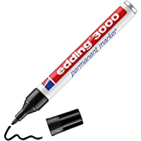 edding 3000-01-001 - Blíster con marcador permanente- color negro